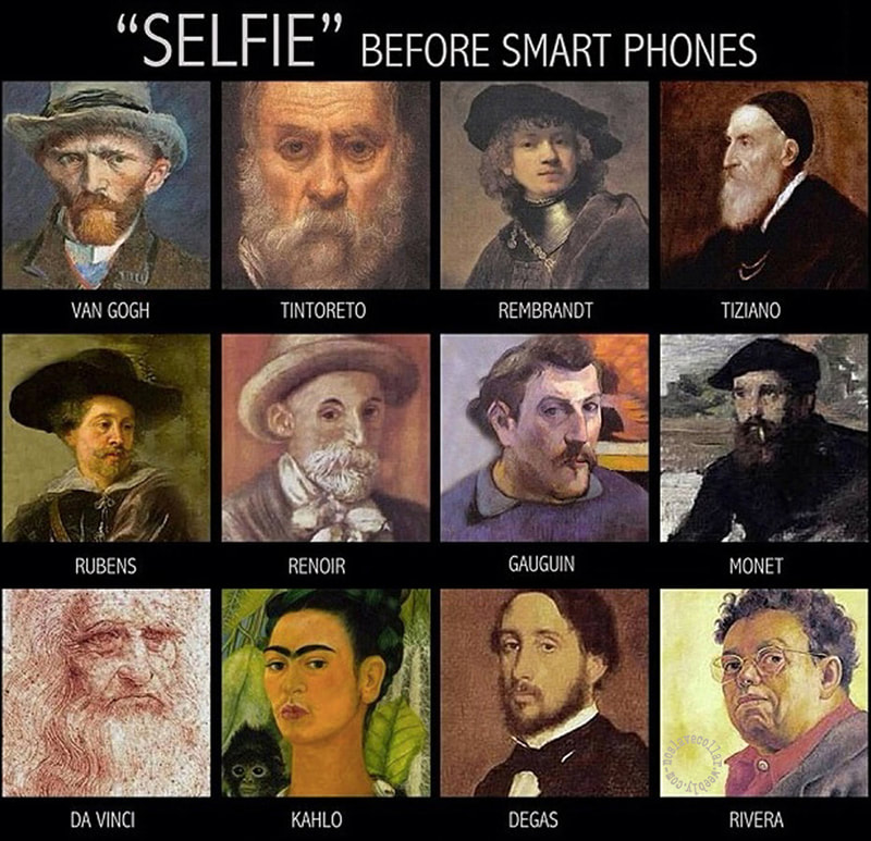 'Selfies' before smart phones