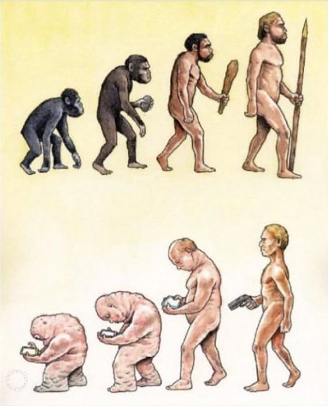 Evolution of Man and his weapons?