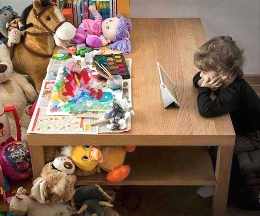 All these toys, but the child still chooses the iPad...