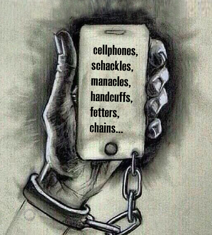 Synonyms - cellphones, shackles, manacles, handcuffs, fetters, chains