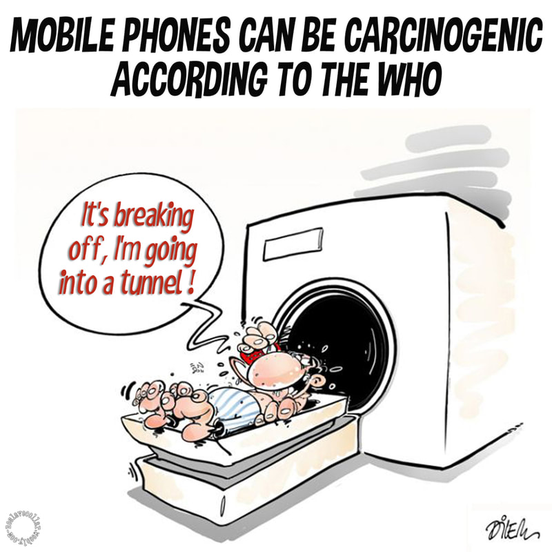 Mobile phones can be carcinogenic according to the WHO - It's breaking off, I'm going into a tunnel!