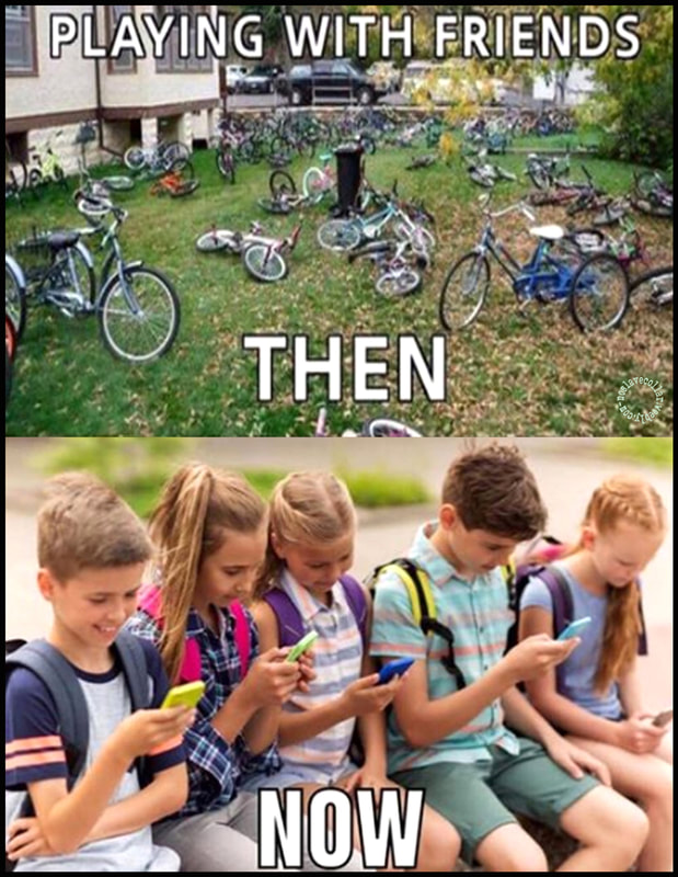 Playing with friends - then and now