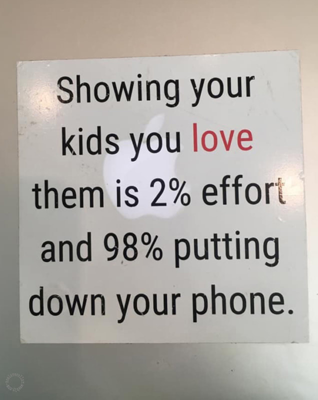 Showing your kids you love them is 2% effort and 98% putting down your phone - sticker (1)