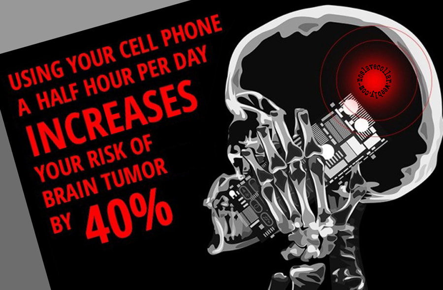 Using your cellphone a half hour per day increases your risk of brain tumour by 40%