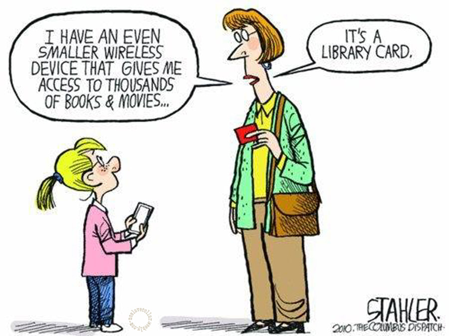 I have an even smaller wireless device that gives me access to thousands of books and movies... It's a library card.