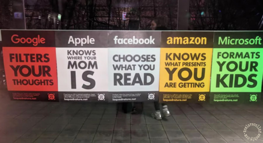Google filters your thoughts, Apple knows where your mom is, Facebook chooses what you read...