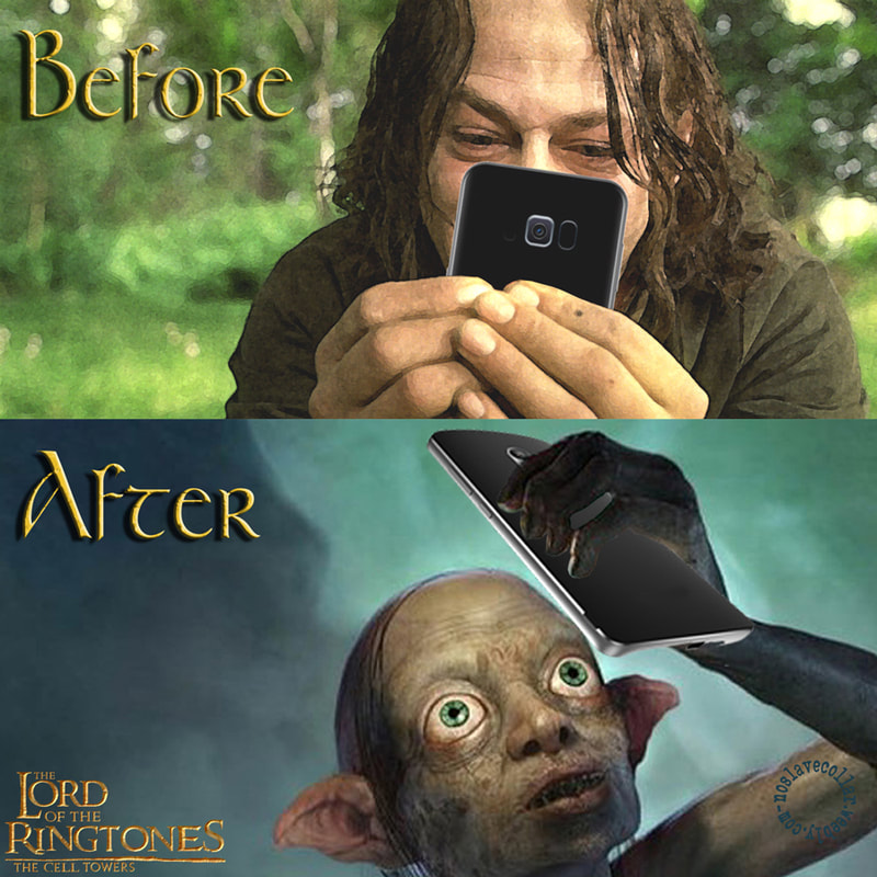 The Lord of the Ringtones - Sméagol & Gollum (before and after)