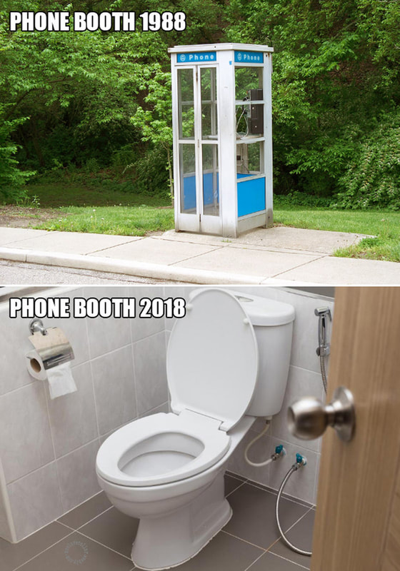 Phone booths 1988 - 2018