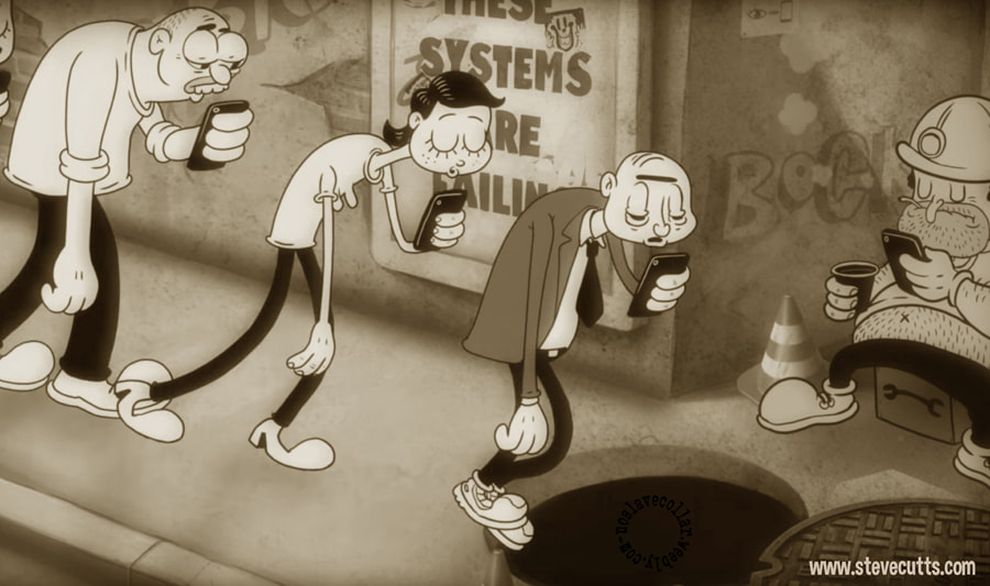People not seeing where they're going - Steve Cutts
