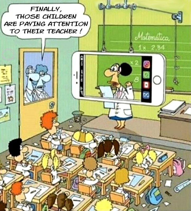 Finally, those children are paying attention to their teacher!