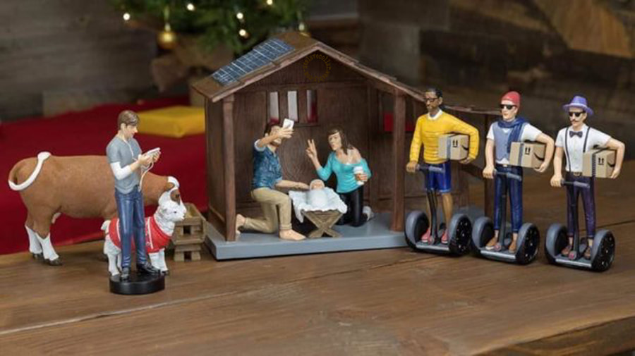 New Nativity scene