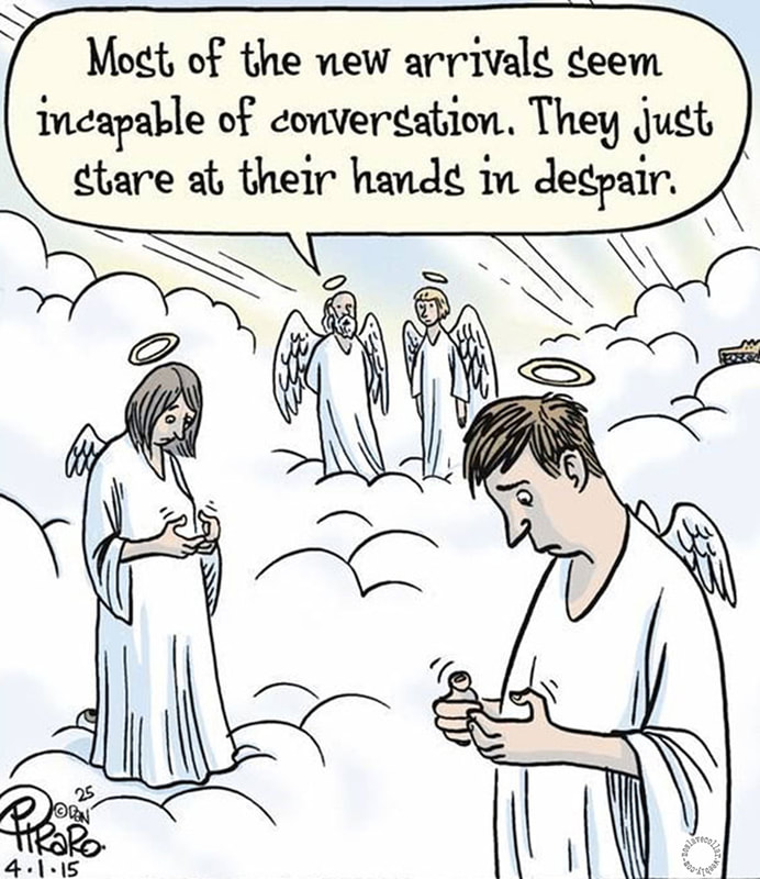 In Heaven, even angels are incapable of conversation