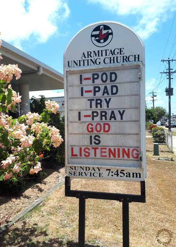 I-Pod, I-Pad, Try I-Pray, God is listening