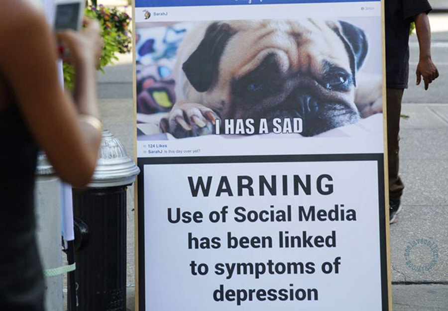 Warning - Use of Social Media has been linked to symptoms of depression